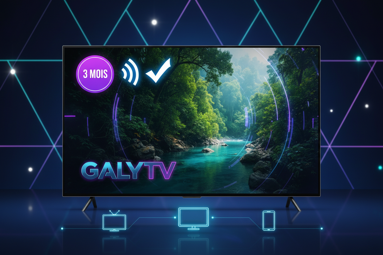 Abonnement IPTV GALYTV 3 Mois - Sans Engagement - Serveurs Stables